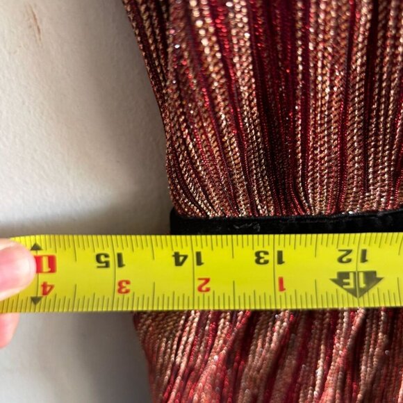 Deeelly Women Sleeve Less Maxi Towered Style Zip At The Back Dress Copper Size M - Picture 4 of 11